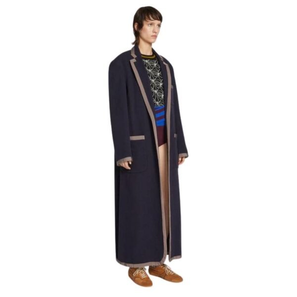 DRIES VAN NOTEN UNCONSTRUCTED COAT NAVY - Image 4