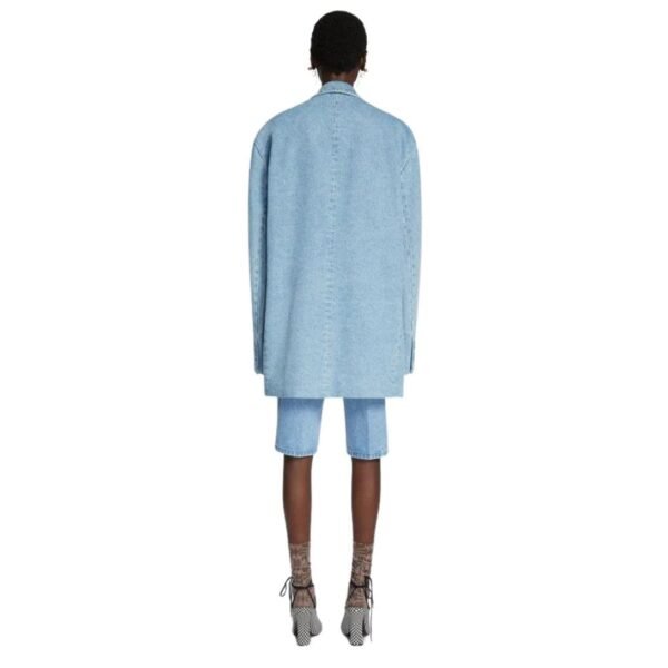 DRIES VAN NOTEN OVERSIZED DENIM BLAZER LIGHT BLUE - Image 4