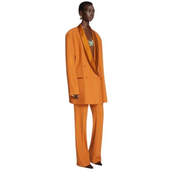 DRIES VAN NOTEN TUXEDO BLAZER LIGHT RUST - Image 4