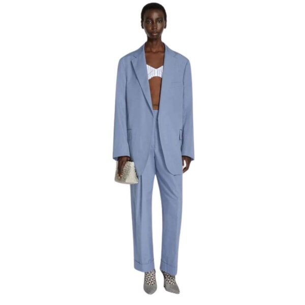 DRIES VAN NOTEN OVERSIZED BLAZER BLUE - Image 4