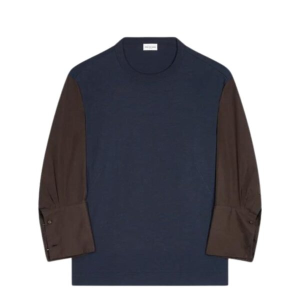 DRIES VAN NOTEN CONTRAST SLEEVES T-SHIRT - Image 4