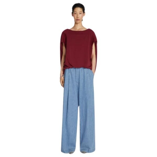 DRIES VAN NOTEN COCOON SWEATSHIRT BURGUNDY