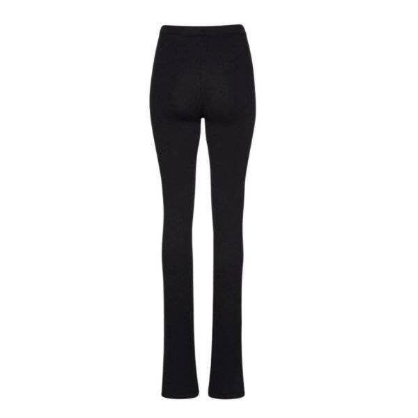 MAGDA BUTRYM FLARED KNITWEAR PANTS IN BLACK - Image 2