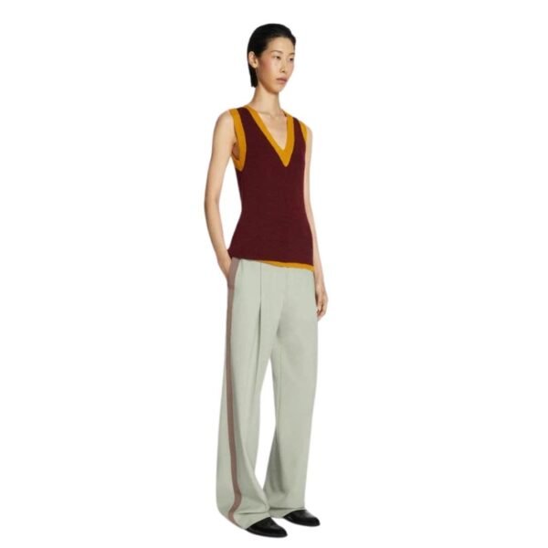 DRIES VAN NOTEN V-NECK SPENCER WINE - Image 2