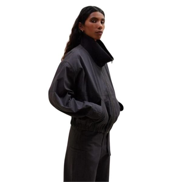 LEMAIRE DOUBLE LAYER BLOUSON WITH RIB - Image 4