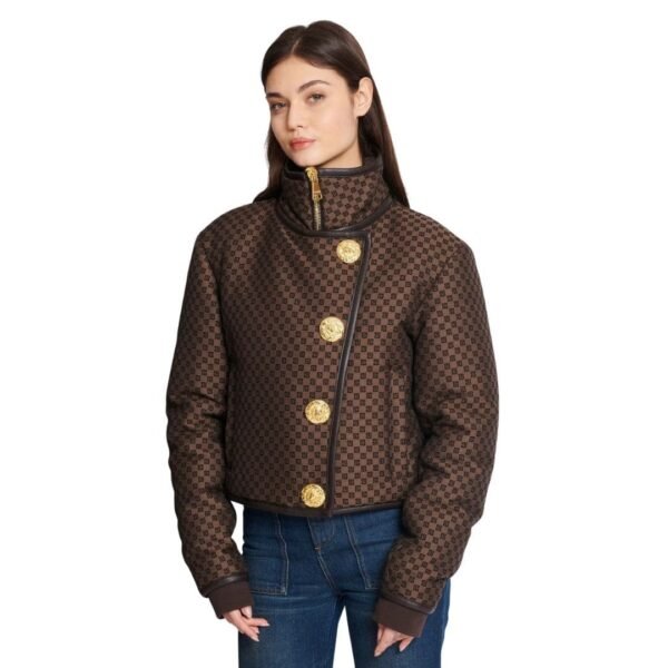 BALMAIN CROPPED MINI MONOGRAM JACKET - Image 6