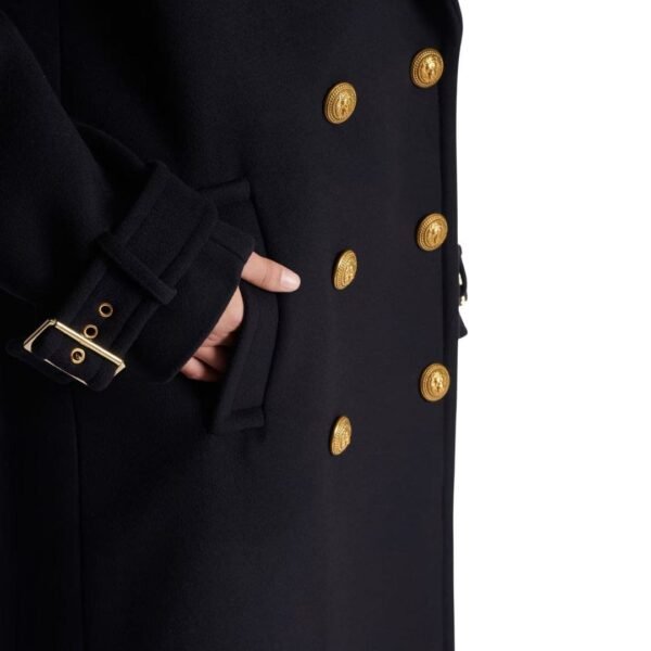 BALMAIN OVERSIZED DOUBLE BREASTED COAT - Image 4