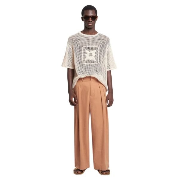 NANUSHKA BORRE WASHED-CALICO PANTS BROWN - Image 4