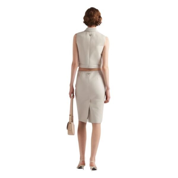 PRADA NAPPA LEATHER SKIRT - Image 2