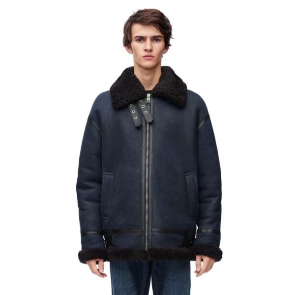 LOEWE ANAGRAM JACKET IN SHEARLING - Image 2