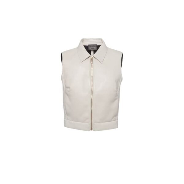 PRADA STRETCH NAPPA LEATHER VEST