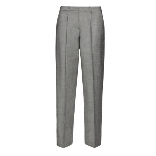 MAGDA BUTRYM WIDE LEG TAILORED WOOL PANTS IN GREY