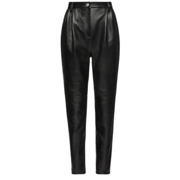 MAGDA BUTRYM LEATHER PANTS IN BLACK