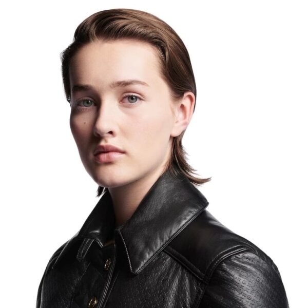 LOUIS VUITTON MONOGRAM LEATHER PADDED BOXY JACKET - Image 3