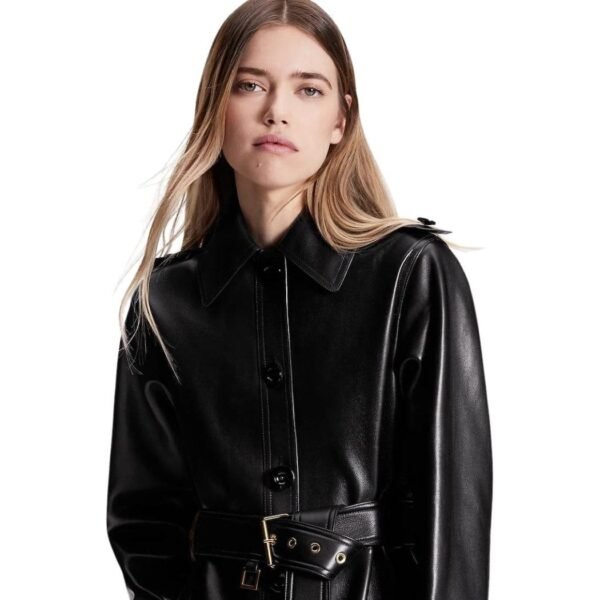 LOUIS VUITTON NAPPA LEATHER TRENCH COAT - Image 2