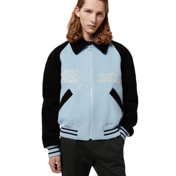 LOUIS VUITTON SHEARLING WOOL VARSITY BLOUSON - Image 2