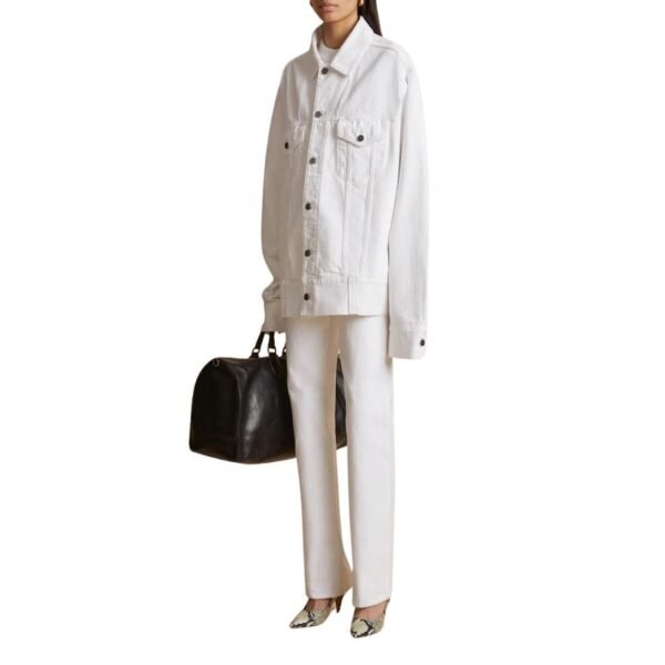 KHAITE THE GRIZZO JACKET IN WHITE - Image 2