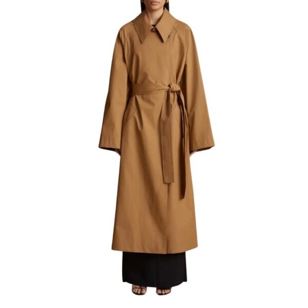 KHAITE THE MINNIE COAT IN KHAKI - Image 2