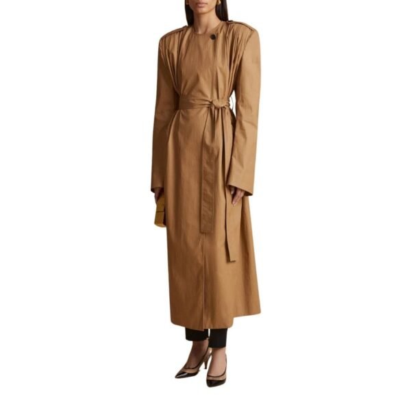 KHAITE THE MINNLER TRENCH IN KHAKI - Image 2