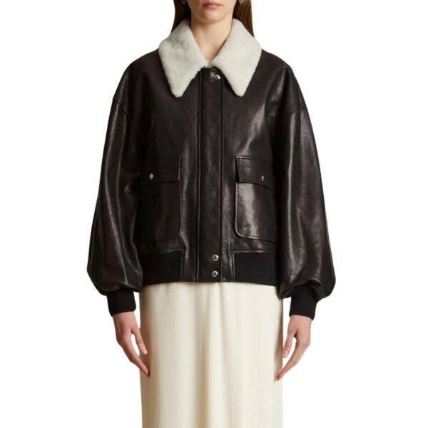 KHAITE THE SHELLAR JACKET IN BLACK LEATHER - Image 2