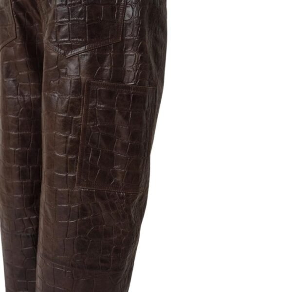 SAKS POTTS SCARLETT PANTS BROWN CROCO - Image 6