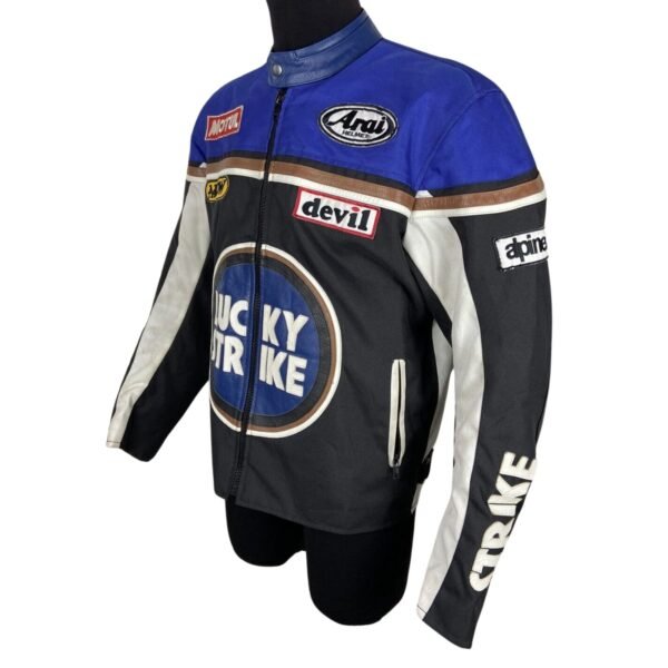 Lucky Strike Racing Leather Jacket - Image 2