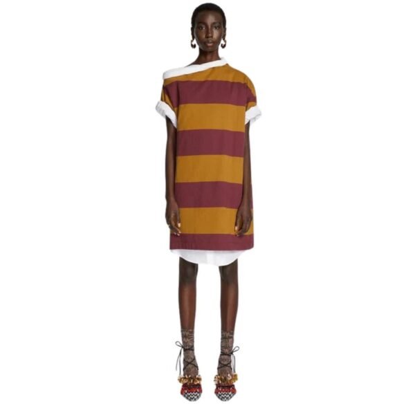 DRIES VAN NOTEN SWEATSHIRT DRESS MUSTARD - Image 2