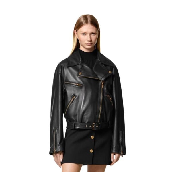 VERSACE LEATHER BIKER JACKET