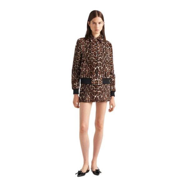 PRADA PRINTED SHEARLING BOMBER JACKET - Image 3