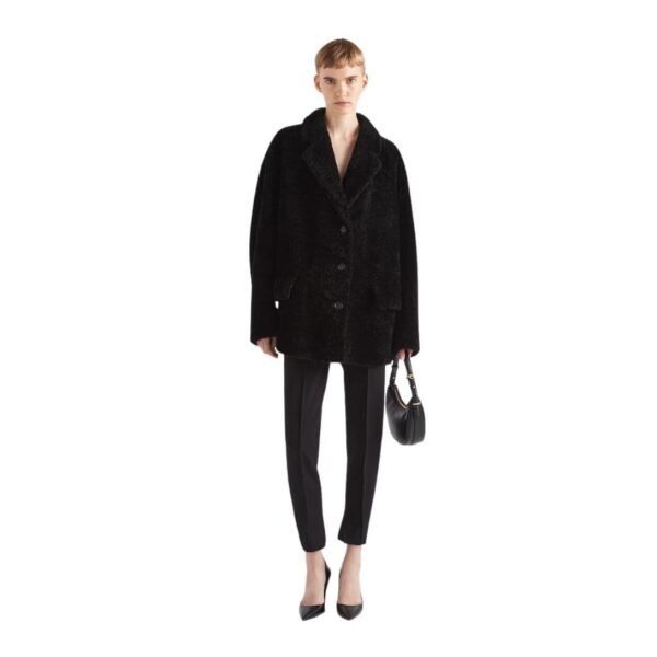 PRADA SHEARLING CABAN JACKET - Image 3