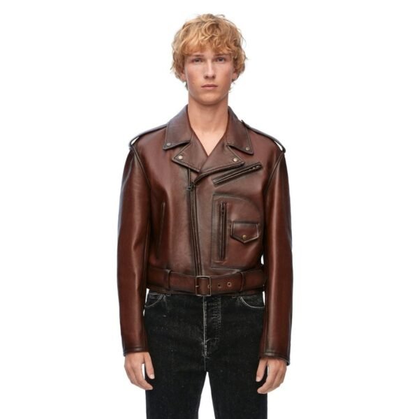 LOEWE BIKER JACKET IN NAPPA CALFSKIN - Image 3