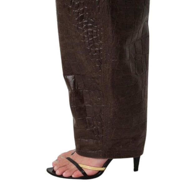 SAKS POTTS SCARLETT PANTS BROWN CROCO - Image 5