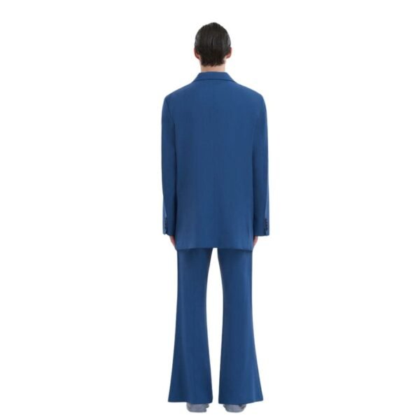 MARNI BLUE WOOL MOHAIR BLAZER WITH MARNI MENDING - Image 3