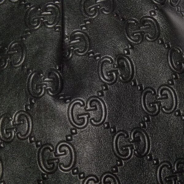 GUCCI GG EMBOSSED LEATHER SHORTS - Image 4