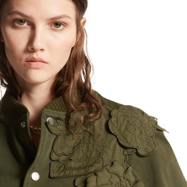 DSQUARED2 BLOSSOM PATCH VARSITY BOMBER - Image 5