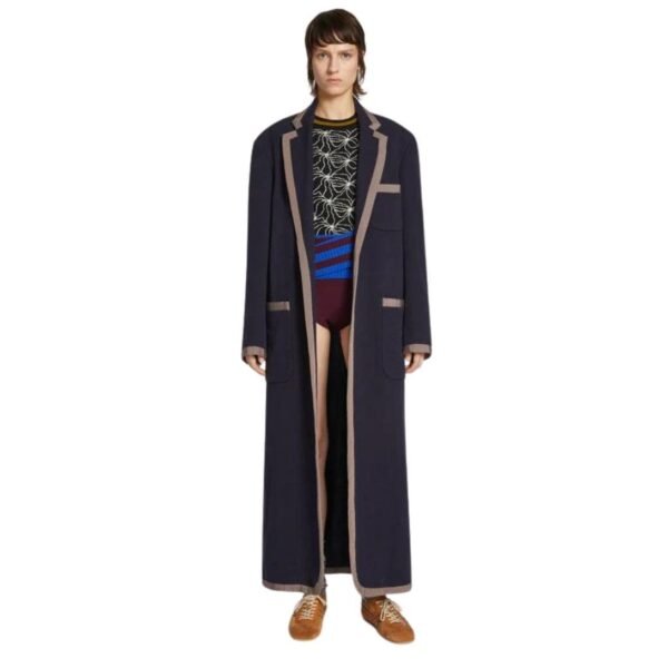 DRIES VAN NOTEN UNCONSTRUCTED COAT NAVY - Image 5