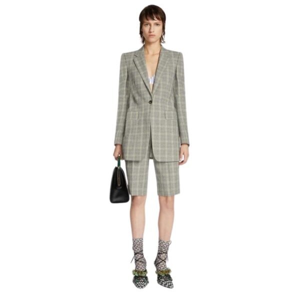 DRIES VAN NOTEN CHECKED FITTED BLAZER DESSIN A - Image 5