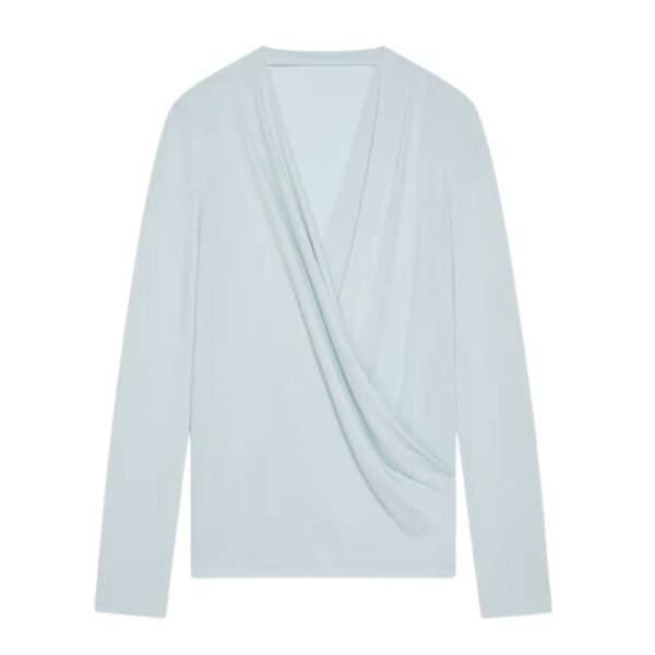 GIVENCHY DRAPED BLOUSE IN CREPE JERSEY