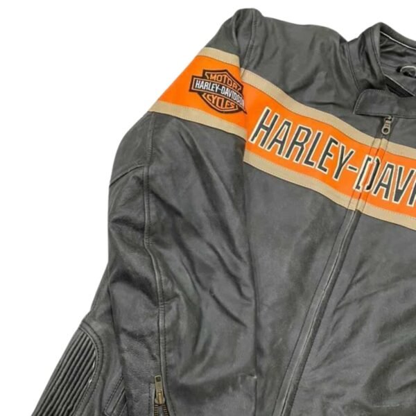 HARLEY DAVIDSON CRACKER LEATHER JACKET - Image 3