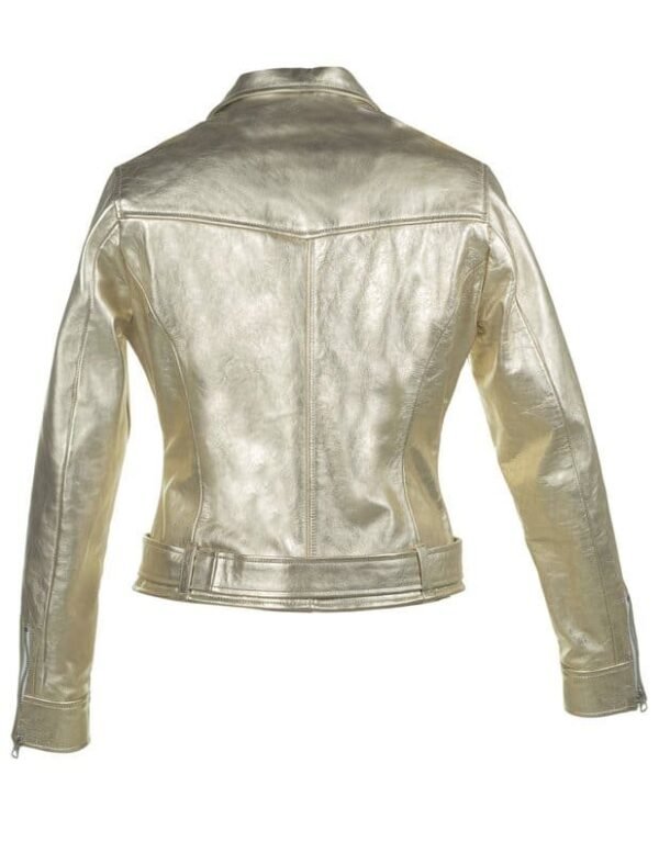 Women's Metallic Lightweight Cowhide Jacket - Image 2