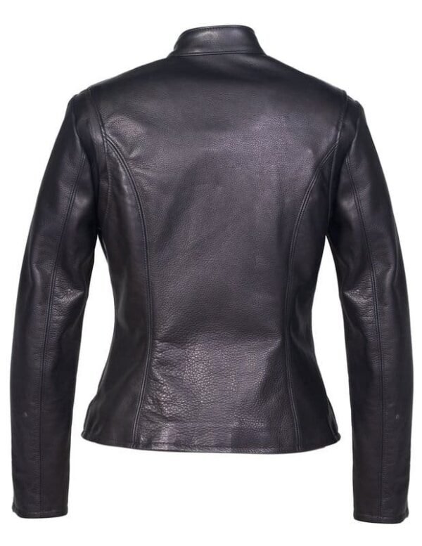 Lightweight Cowhide Cafe Racer Jacket - Image 2