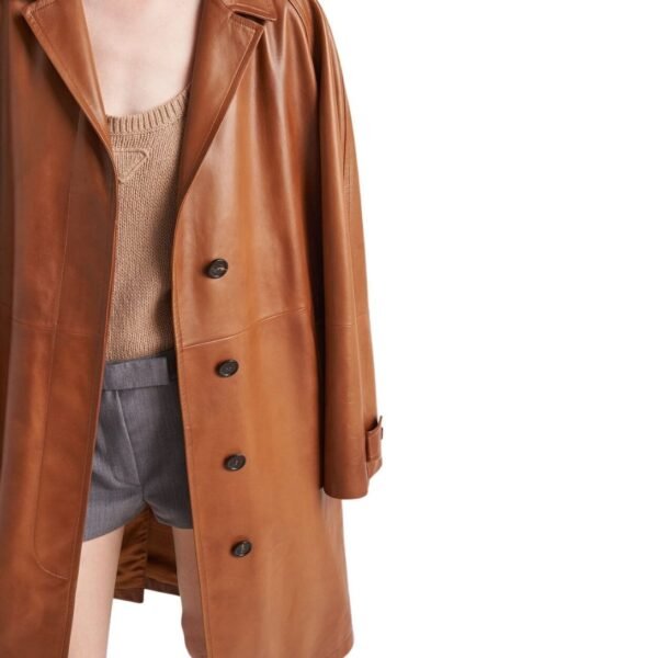 PRADA NAPPA LEATHER COAT - Image 6