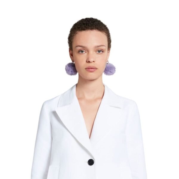 MARNI WHITE A LINE CADY JACKET WITH BACK PLEAT - Image 5