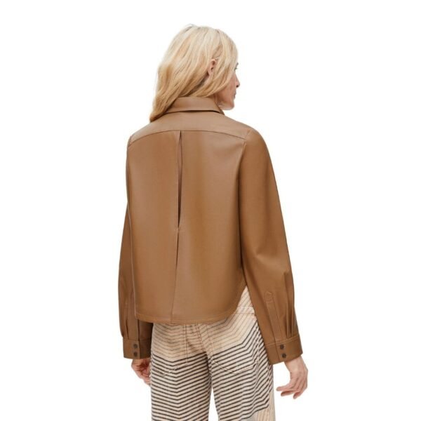 LOEWE TRAPEZE SHIRT IN NAPPA LAMBSKIN - Image 3