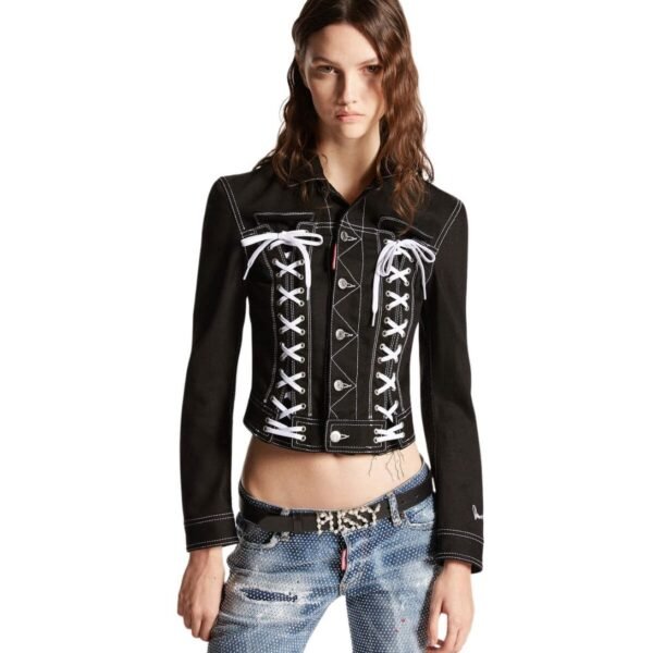 DSQUARED2 DENIM BONDAGE BABY JACKET - Image 3