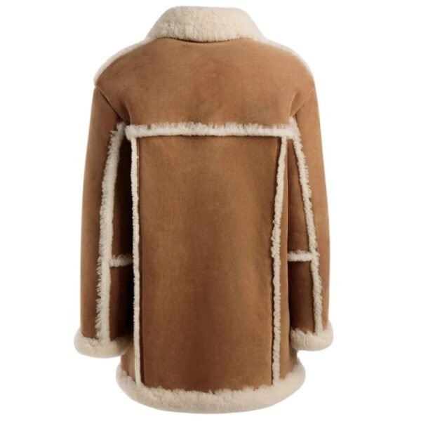 BALLY AVIATOR COAT IN BROWN LEATHER AND MERINO - Image 2