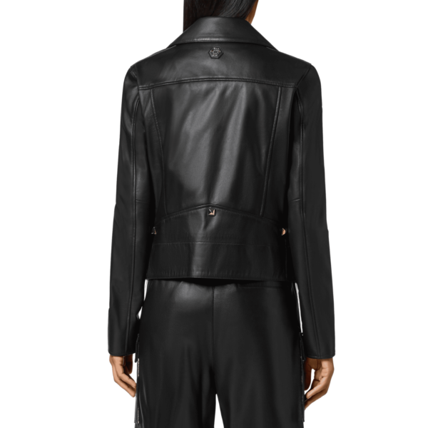 PHILIPP PLEIN LEATHER BIKER STUDS JACKET - Image 2