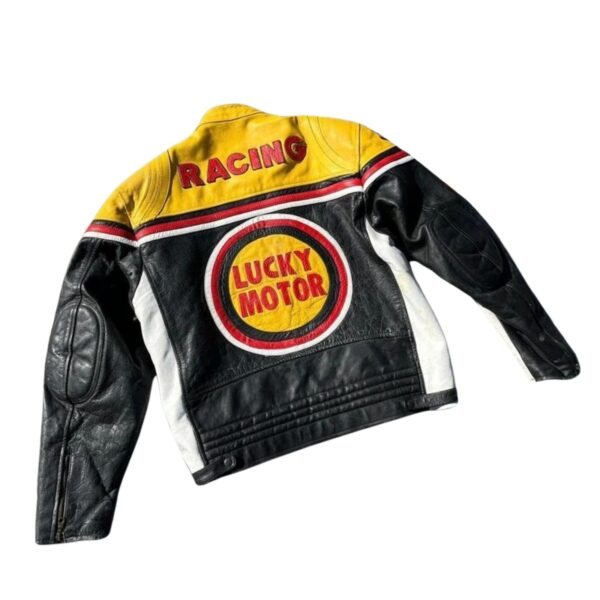 Lucky Strike Racing Leather Jacket - Image 2