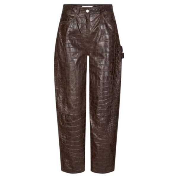 SAKS POTTS SCARLETT PANTS BROWN CROCO