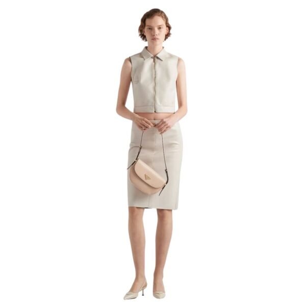 PRADA NAPPA LEATHER SKIRT - Image 3